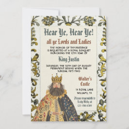 Invitación al cumpleaños del Rey del Renacimiento 