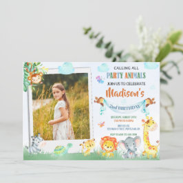 Invitación al cumpleaños del safari fotográfico Do