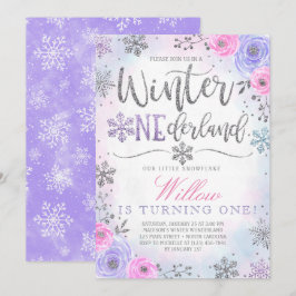 Invitación al cumpleaños del Snowflake de ONEderla