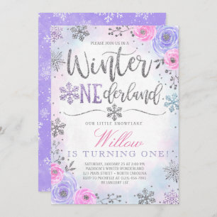 Invitación al cumpleaños del Snowflake de ONEderla