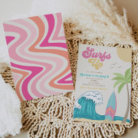 Invitación al cumpleaños del surf | Surf Chica