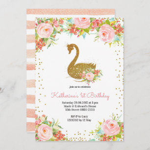 Invitación al cumpleaños del Swan de Oro y Pambas