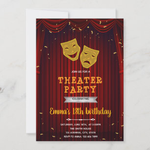 Invitación al cumpleaños del teatro