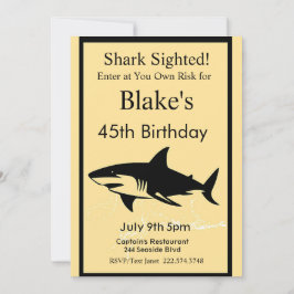 Invitación al cumpleaños del tiburón, ataque al ti