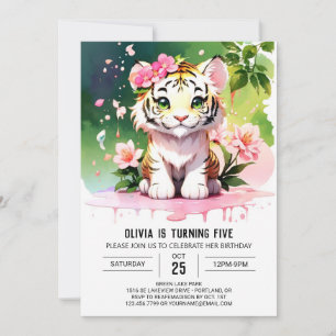 Invitación al cumpleaños del tigre azerbaiyano