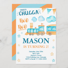 Invitación al cumpleaños del tren a Chugga Chugga 