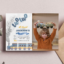 Invitación al cumpleaños del tren Chugga Chugga Do