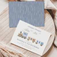 Invitación al cumpleaños del tren | Invitaciones a