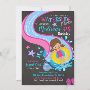 Invitación al cumpleaños / Fiesta de grupo / Chica