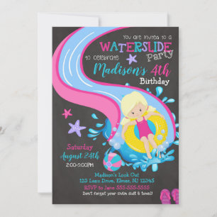 Invitación al cumpleaños / Fiesta de grupo / Chica