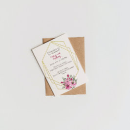 Invitación al cumpleaños geométrico