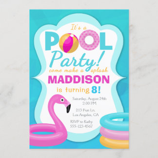 Invitación al cumpleaños inflable del Fiesta de la