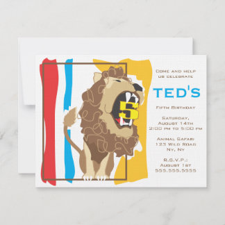 Invitación al cumpleaños - León