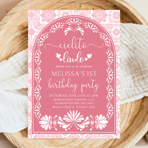 Invitación al cumpleaños mexicano de Cielito Rosa 