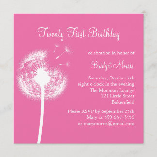 Invitación al cumpleaños número 21 de los mejores 