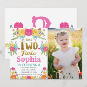 Invitación al cumpleaños número 2 Fiesta