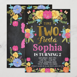 Invitación al cumpleaños número 2 Fiesta
