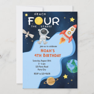 Invitación al Cumpleaños número 4 de Reach Four Th
