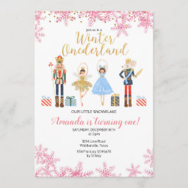 Invitación al cumpleaños nutcracker Winter