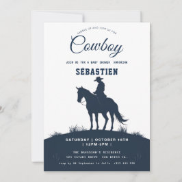 Invitación al cumpleaños occidental de Cowboy