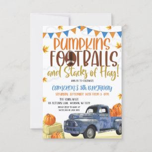 Invitación al cumpleaños otoño