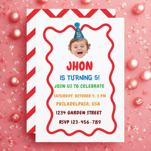 Invitación al cumpleaños por personalizado, bebé l