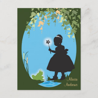 Invitación al cumpleaños - Princesa y rana