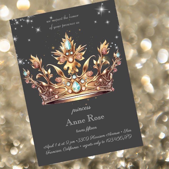 Invitación al cumpleaños real de la princesa (Subido por el creador)