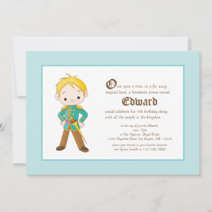 Invitación al cumpleaños real de Li'l Blonde Princ