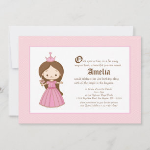 Invitación al cumpleaños real de Li'l Brunette Pri