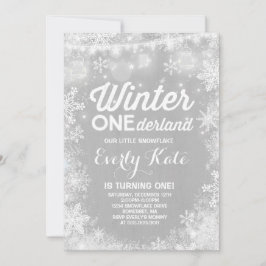 Invitación al cumpleaños rustico de ONEderland Inv