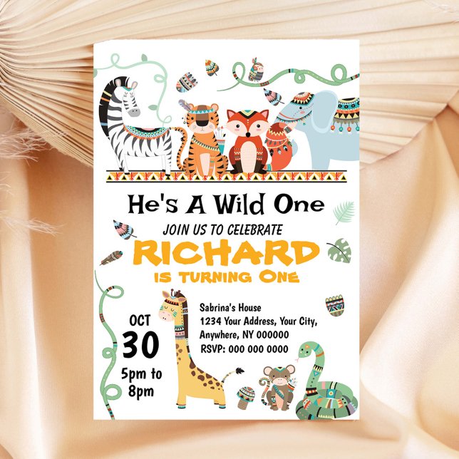 Invitación al cumpleaños tribal (Subido por el creador)