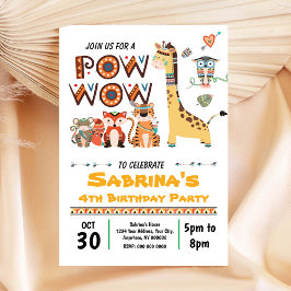 Invitación al cumpleaños tribal