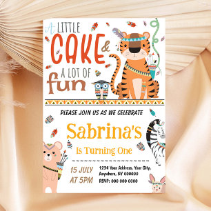 Invitación al cumpleaños tribal