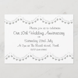Invitación al décimo aniversario Boda