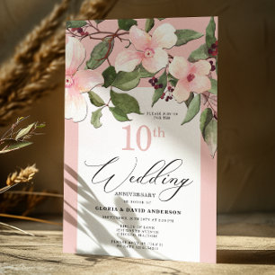 Invitación al décimo aniversario del Boda de Peach