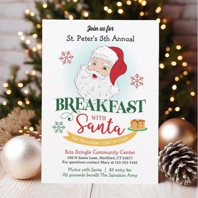 Invitación al desayuno con Santa Navidades (Subido por el creador)