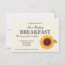 Invitación al desayuno de girasol ruso editable