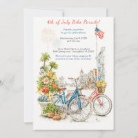 Invitación al desfile de bicicletas del 4 de julio
