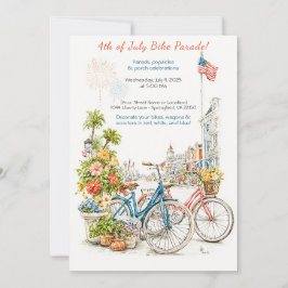 Invitación al desfile de bicicletas del 4 de julio