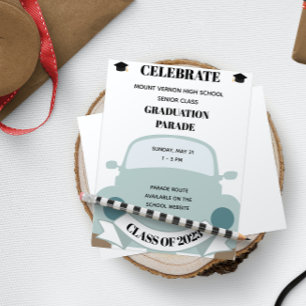 Invitación al desfile de graduación de secundaria