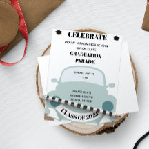 Invitación al desfile de graduación de secundaria