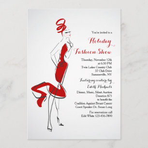 Invitación al desfile de moda In Vogue
