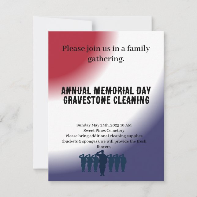 Invitación al Día Conmemorativo (Anverso)