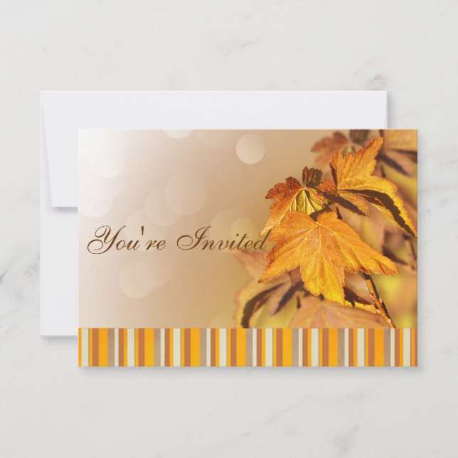 Invitación al Día de Acción de Gracias (Anverso)