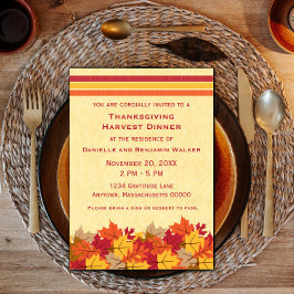 Invitación al Día de Acción de Gracias de Autumn L