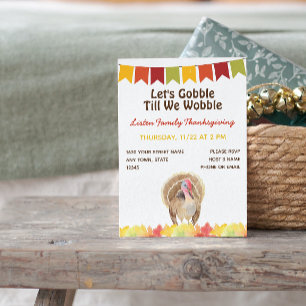 Invitación al Día de Acción de Gracias de Familia