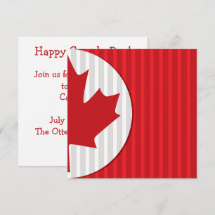 Invitación al Día de Canadá Hoja de Arce