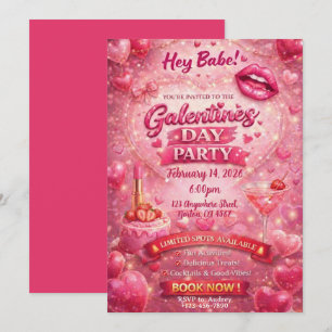 Invitación al Día de Galentine del Libro de Quemad