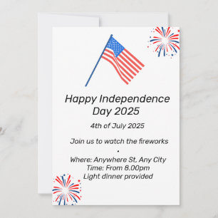Invitación al día de la independencia